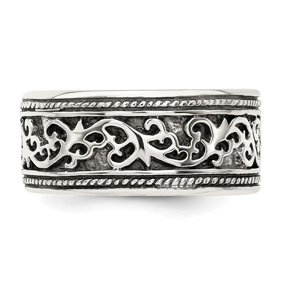 Sterling Silver Antiqued Band