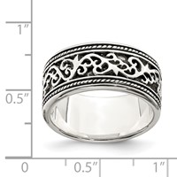 Sterling Silver Antiqued Band view 3