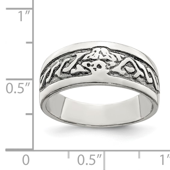 Sterling Silver Antiqued Ring