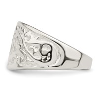 Sterling Silver Swirl Design Ring view 4