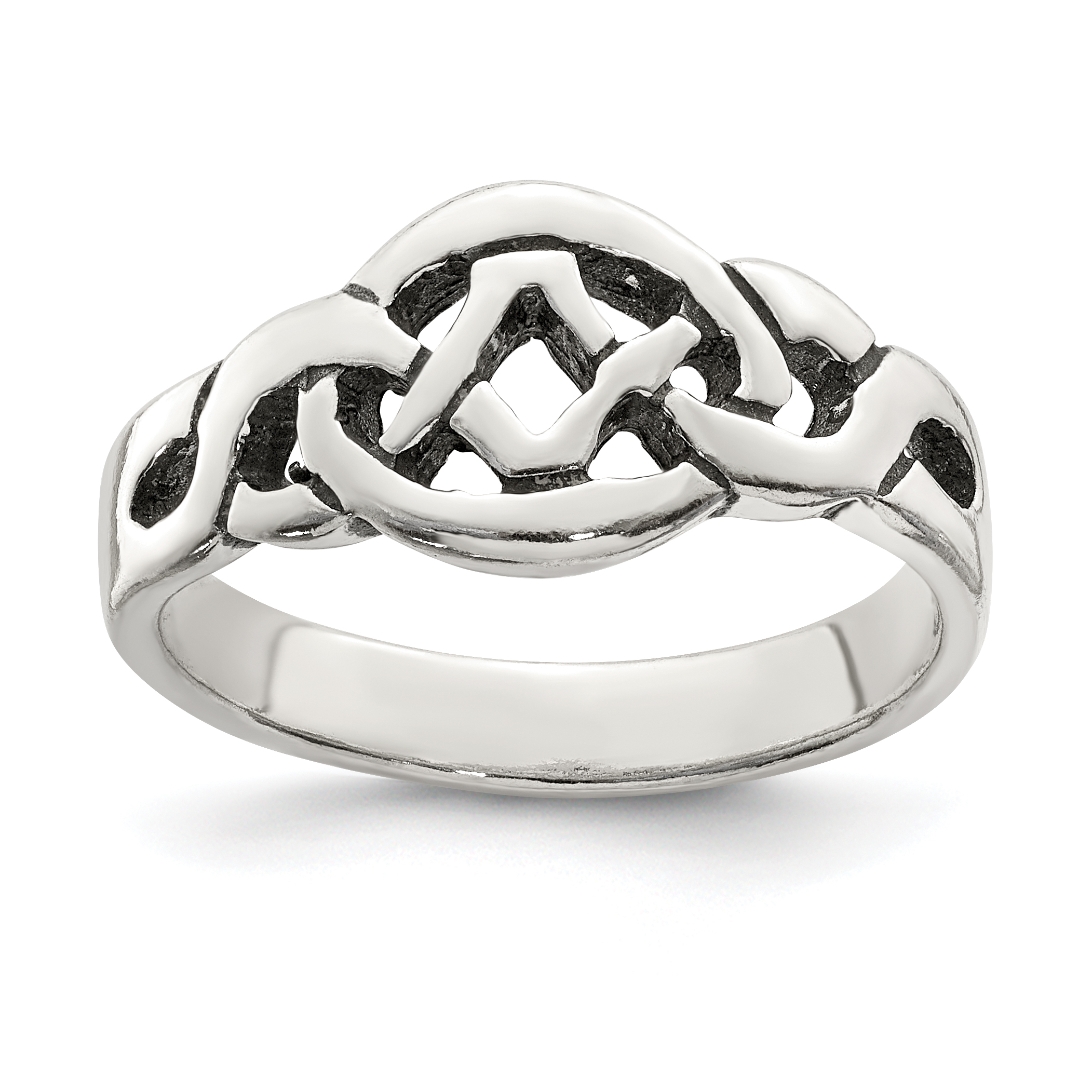 Sterling Silver Antiqued Ring (QR369-6)