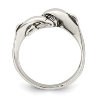 Sterling Silver Dolphin Ring view 2