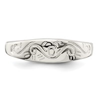 Sterling Silver Swirl Ring view 5