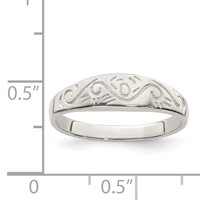 Sterling Silver Swirl Ring view 3