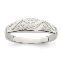 Sterling Silver Swirl Ring view 1