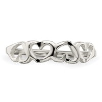 Sterling Silver Heart Ring view 5