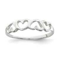 Sterling Silver Heart Ring view 1