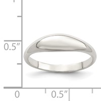 Sterling Silver Fancy Domed Ring view 3