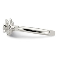 Sterling Silver 8mm Rose Ring view 4