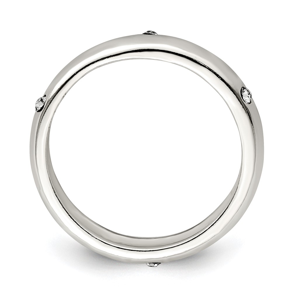 Sterling Silver Stellux Crystal Ring (QR4196-8)