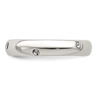 Sterling Silver Stellux Crystal Ring view 4