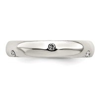 Sterling Silver Stellux Crystal Ring view 5