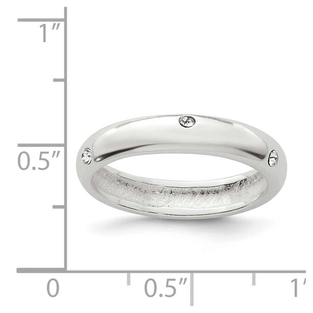 Sterling Silver Stellux Crystal Ring (QR4196-8)