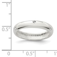 Sterling Silver Stellux Crystal Ring view 3