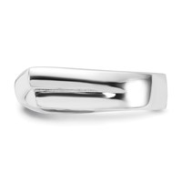 Sterling Silver Flat Top Ring view 4