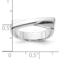 Sterling Silver Flat Top Ring view 3