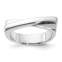 Sterling Silver Flat Top Ring view 1