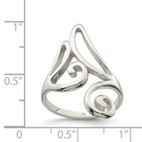 Sterling Silver Polished Ring view 3