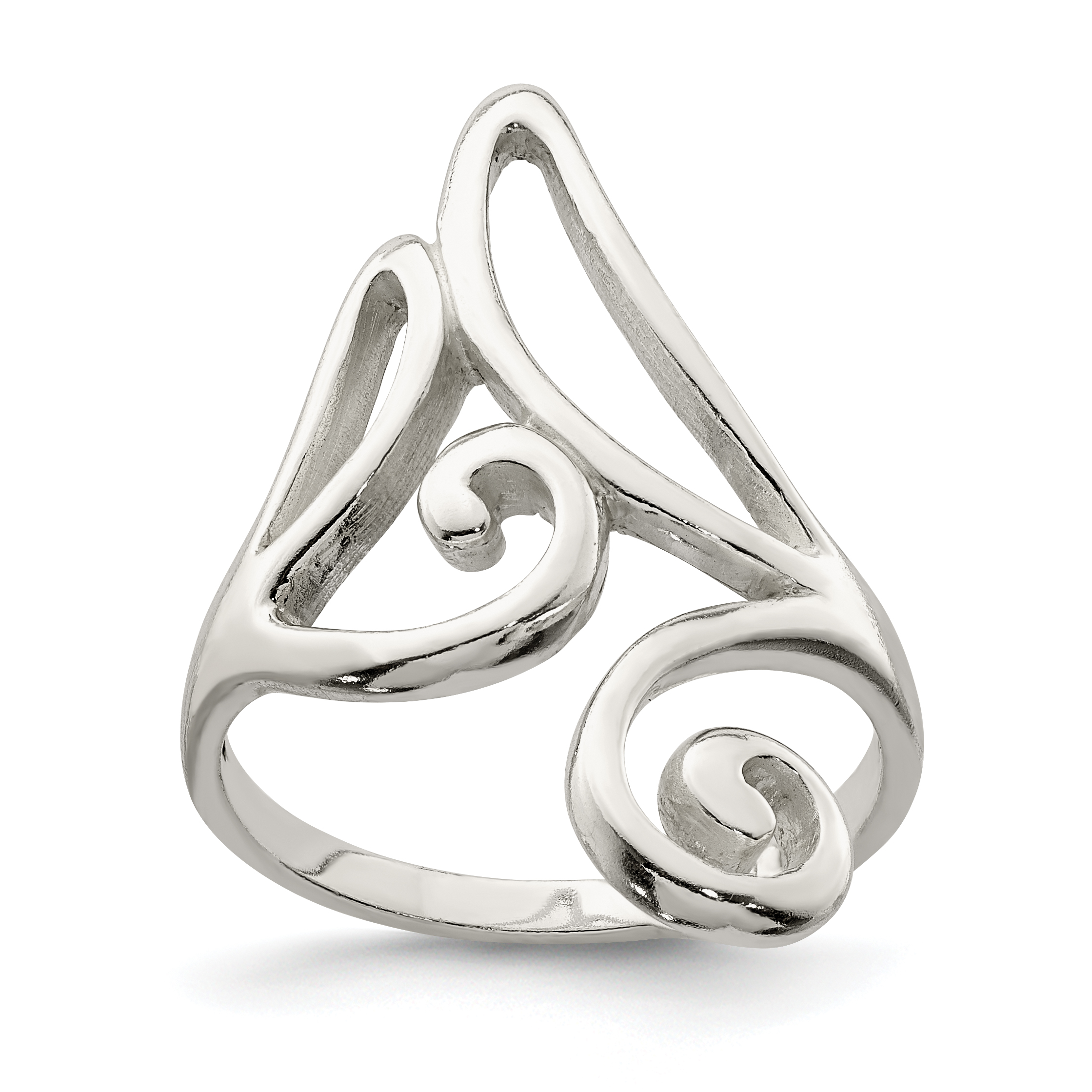 Sterling Silver Polished Ring (QR4209-6)