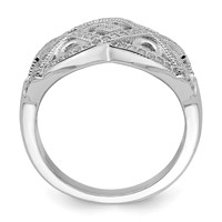 Sterling Silver Micro Pav? with Intricate Designs Ring view 2