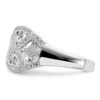 Sterling Silver Micro Pav? with Intricate Designs Ring view 4