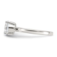 Sterling Silver Polished CZ Ring view 4