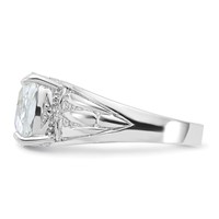 Sterling Silver Cushion CZ Ring view 4