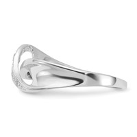 Sterling Silver CZ Twist Ring view 4