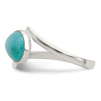 Sterling Silver Oval Amazonite Ring view 3
