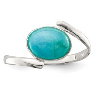 Sterling Silver Oval Amazonite Ring view 5