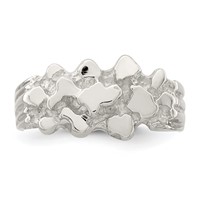 Sterling Silver Woman's Nugget Ring view 5