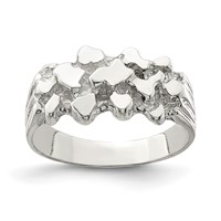Sterling Silver Woman's Nugget Ring view 1
