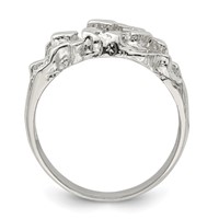 Sterling Silver Men's Nugget Ring view 2