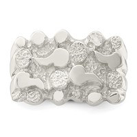 Sterling Silver Woman's Nugget Ring view 5