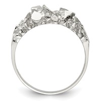 Sterling Silver Men's Nugget Ring view 2