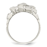 Sterling Silver Men's Nugget Ring view 3