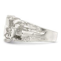 Sterling Silver Men's Nugget Ring view 4