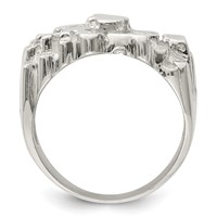 Sterling Silver Men's Nugget Ring view 2