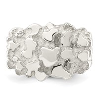 Sterling Silver Men's Nugget Ring view 5