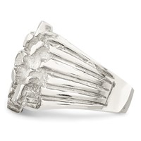 Sterling Silver Men's Nugget Ring view 4