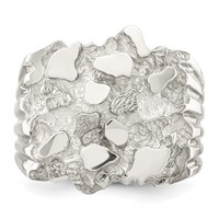 Sterling Silver Men's Nugget Ring view 5
