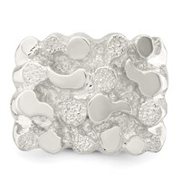 Sterling Silver Men's Nugget Ring view 5