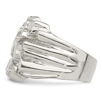 Sterling Silver Men's Nugget Ring view 4