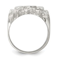 Sterling Silver Men's Nugget Ring view 2