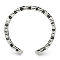 Sterling Silver Antiqued Heart Toe Ring view 2