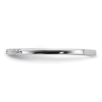 Sterling Silver Rhodium Plated Diamond Ring view 4