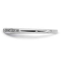Sterling Silver Rhodium Plated Diamond Ring view 4