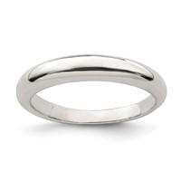 Sterling Silver Stackable Band view 1
