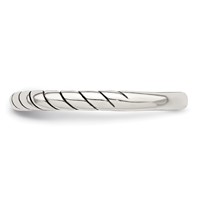 Sterling Silver Stackable Twist Ring view 4