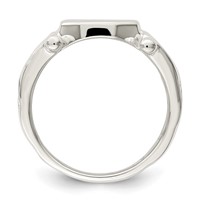 Sterling Silver Fancy Signet Ring view 2